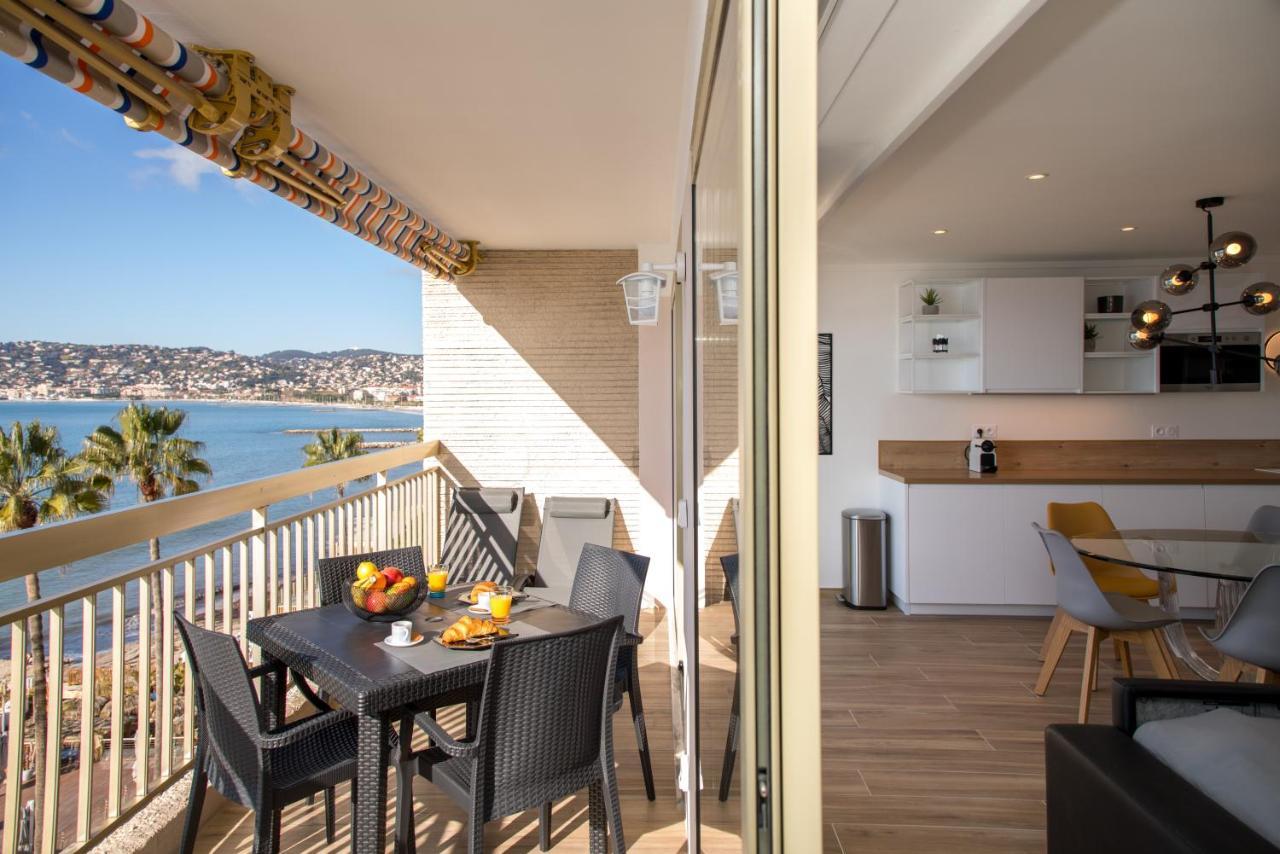 Vue Mer Panoramique, Clim, Balcon Et Plages Antibes Exterior foto